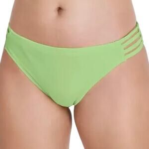 Salt + Cove Juniors' Strappy Side Hipster Bikini Swimsuit Bottom Green Size XL